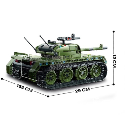Конструктор радиоуправляемый «Боевой танк», 418 деталей
