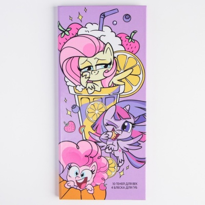 Набор косметики My Little Pony, тени 10 цв по 1,3 гр, блеск 4 цв по 0,8 гр