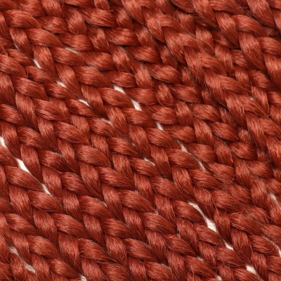 Афрокосы, 60 см, 18 прядей (CE), цвет тёмно-рыжий(#350)