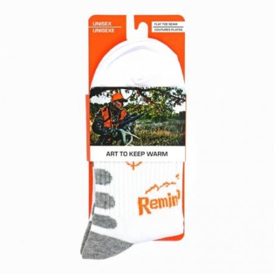 Термоноски "Remington Hunting Thin Short Socks" 40 Den, бело-оранжевые, р. 40-43