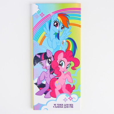 Набор косметики My Little Pony, тени 10 цв по 1,3 гр, блеск 4 цв по 0,8 гр