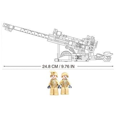 Конструктор Модельки «Гаубица», 258 деталей