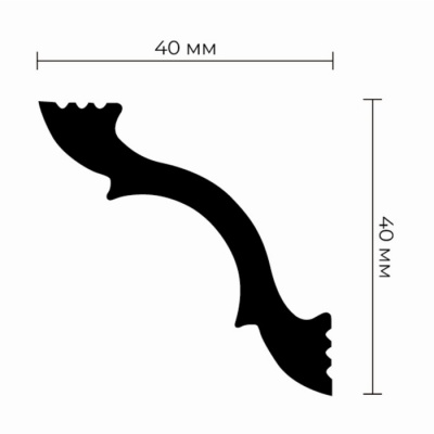 Плинтус потолочный К-45 40х40х2000мм