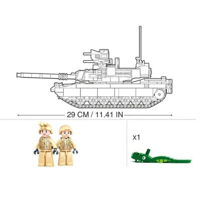 Конструктор Модельки «Brown M1A2 Abrams»