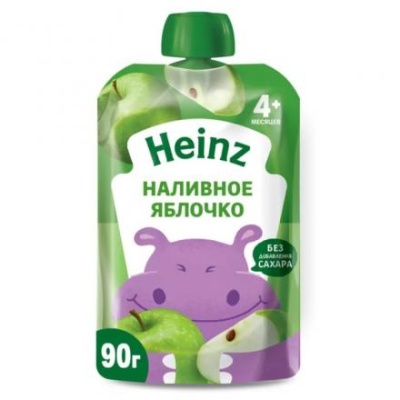 Пюре фруктовое HEINZ наливное яблочко 90г д/п