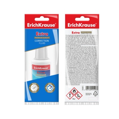 Корректирующая жидкость хим.основа 20г ErichKrause "Extra" с кисточкой