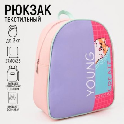 Рюкзак молодежный Young create, 27х10х23 см