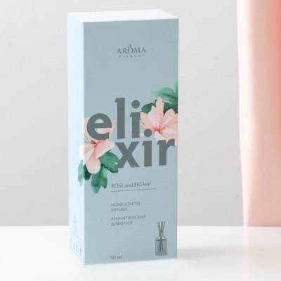 Диффузор ароматический ELIXIR "Rose and FIG leaf", 50 мл