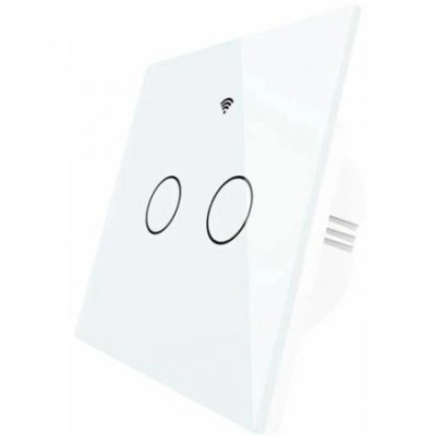 Выключатель MOES Gang Smart Switch Sensor ZS-EU2, Zigbee, 2 кнопки, таймер, расписание