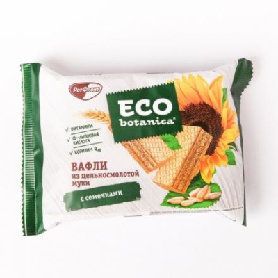 ВАФЛИ Eco botanica из цельносмол муки с_семечками фас 145 г