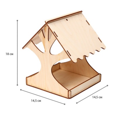Кормушка для птиц «Дерево», 14,5 × 14,5 × 18 см