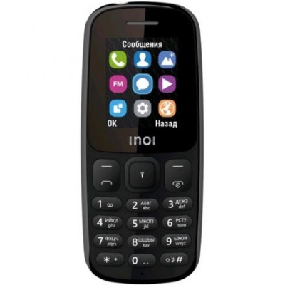 Сотовый телефон INOI 100, 1.8", 2 sim, 64Мб, microSD, 800 мАч, чёрный