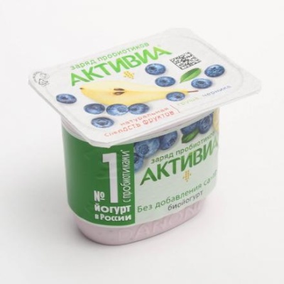 Биойогурт ACTIVIA груша/черника 2,9 % 130г