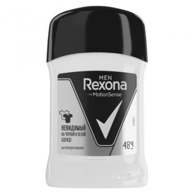 Антиперспирант Rexona Men MotionSense «Невидимый на чёрном и белом», стик, 50 мл