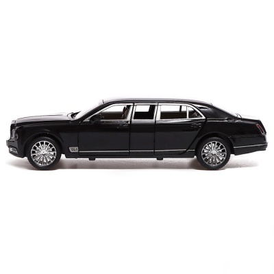 Машина металлическая Bentley Mulsanne, 1:24, открываются двери, капот, багажник, цвет чёрный