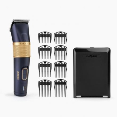 Машинка для стрижки BaByliss E986E, 0.6-28 мм, карбоновая сталь, от АКБ/сети, чёрная