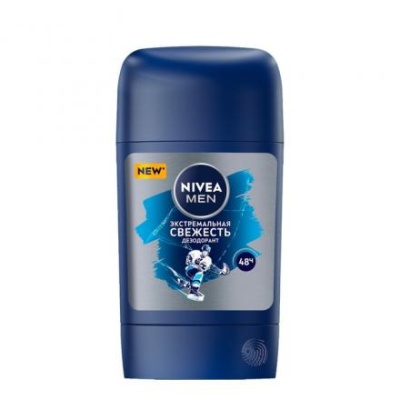 Антиперсперант стик Nivea Men экстремальная свежесть, 50 мл