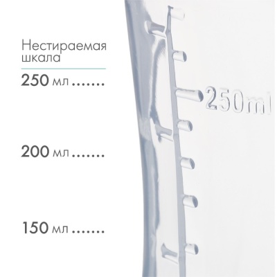 Бутылочка для кормления 250 мл приталенная