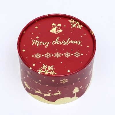 Коробка "Merry Christmas and Happy New Year" завальцованная без окна 13 х 8,5 см