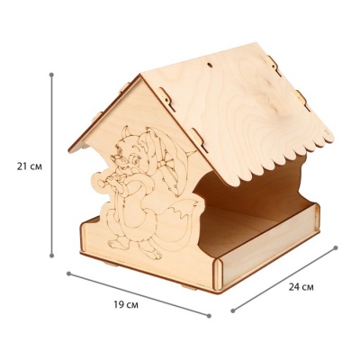 Кормушка для птиц «Лисичка с зонтиком», 19 × 24 × 21 см