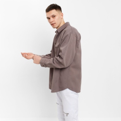 Рубашка мужская MIST oversize р.56, серый