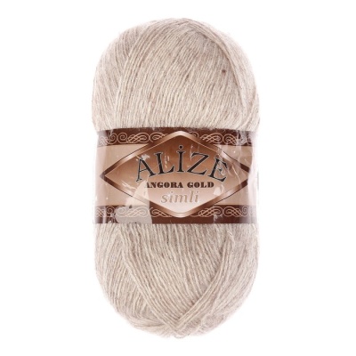 Пряжа "Angora Gold Simli" 75% акрил