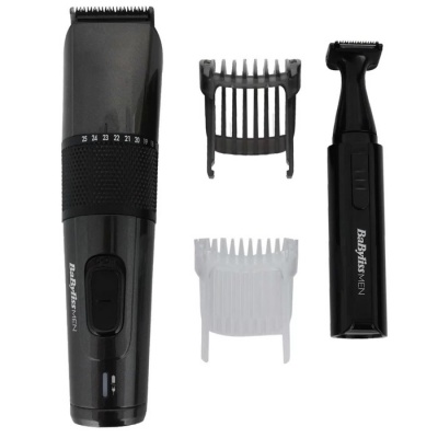 Машинка для стрижки BaByliss E978E, 0,5/25 мм, нерж. сталь, от сети/АКБ, чёрная