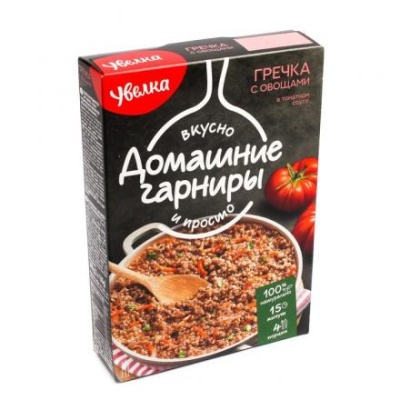 Гарнир УВЕЛКА Гречка с овощами в томатном соусе 300г (150г*2)