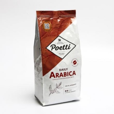 Кофе в зер.Poetti Daily Arabica 1кг