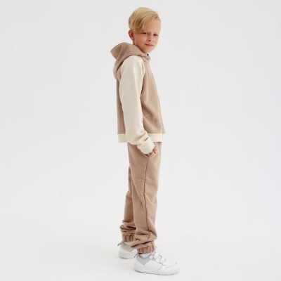 Костюм для мальчика MINAKU: Casual Collection KIDS цвет бежевый, рост 134