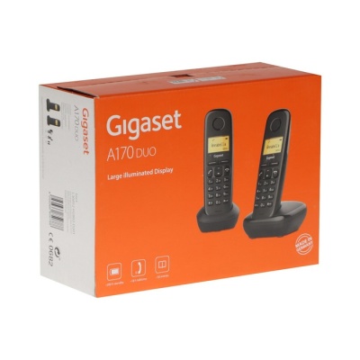 Радиотелефон DECT Gigaset A170 DUO, АОН, Caller ID, ускоренный набор, 50 номеров, 2 трубки