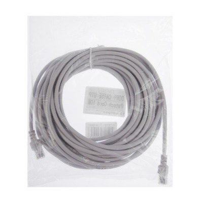 Патч-корд DORI, UTP 4 кат., RJ-45(m)-RJ-45(m), 10 м, серый