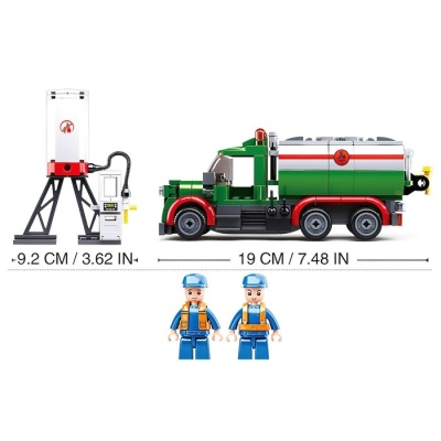 Конструктор Город «Бензовоз», 267 деталей