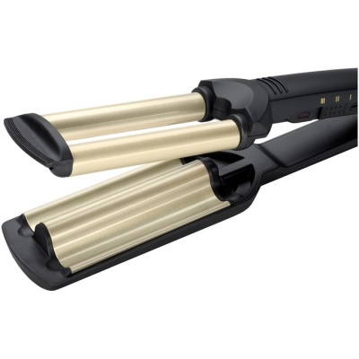 Плойка BaByliss C260E, 65 Вт, двойная, d=15 мм, 160-200°С, чёрная