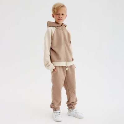 Костюм для мальчика MINAKU: Casual Collection KIDS цвет бежевый, рост 134