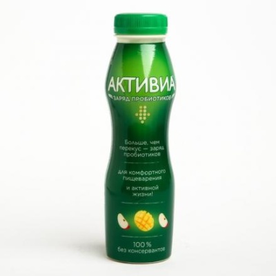 Биойогурт ACTIVIA питьевой манго/яблоко 1,5% 260г бут