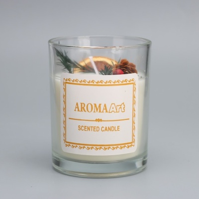 Свеча ароматическая "Aroma Art", страстная самба, круглая, 8х10,5 см