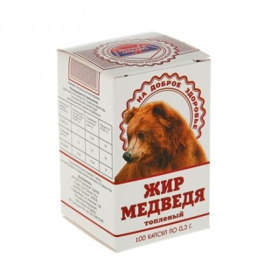 Медвежий жир 0,3 г, 100 капсул