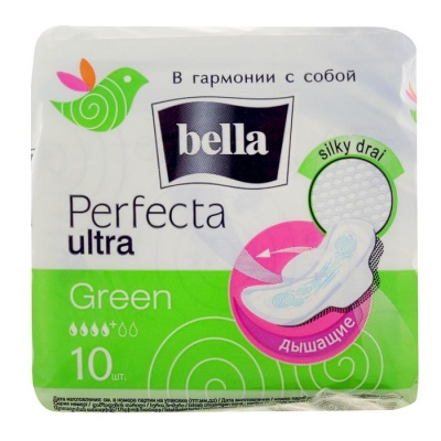 Гигиенические прокладки Bella Perfecta ULTRA Green, 10 шт.