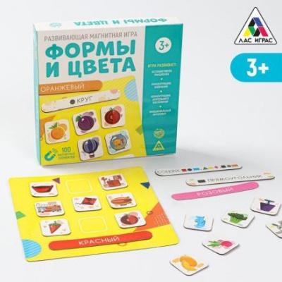 Развивающая магнитная игра «Формы и цвета», 3+