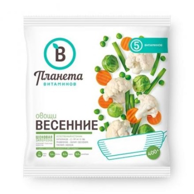 Смесь овощная Овощи Весенние 400г Планета Витаминов