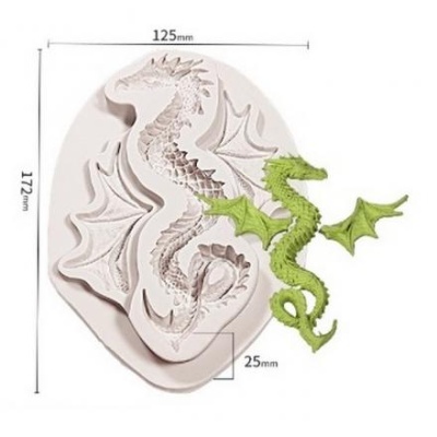Форма силиконовая для эпоксидной смолы «Большой дракон», 15,2 × 5,2 × 1,5 см