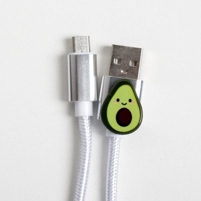 Набор кабель USB - micro USB и штекер «Авокадо», 1 м