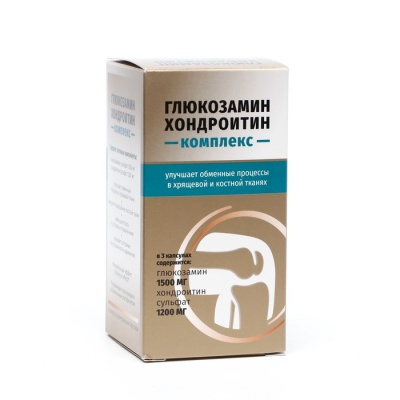 Глюкозамин хондроитин комплекс, пэт, 60 капсул, 910 мг