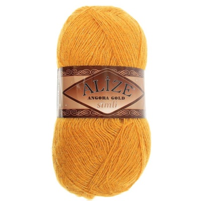 Пряжа "Angora Gold Simli" 75% акрил