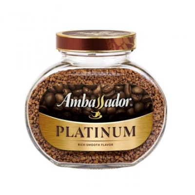 Кофе Ambassador Platinum, растворимый сублимированный, 95 г