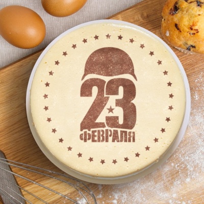 Трафарет для выпечки «23 Февраля» 19.5 × 17 см