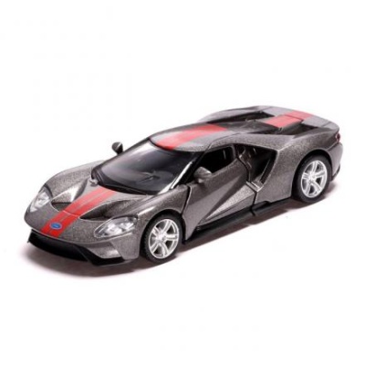 Машина металлическая FORD GT, 1:32, инерция, открываются двери, цвет МИКС, в пакете