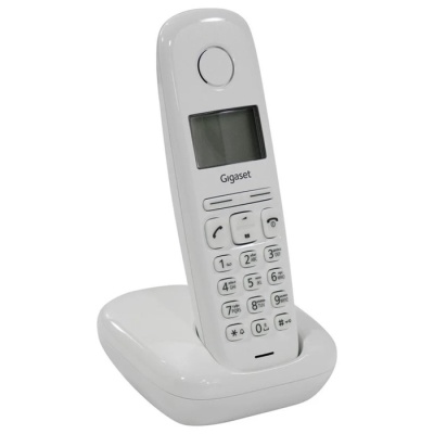 Радиотелефон DECT Gigaset A170, АОН, Caller ID, ускоренный набор, 50 номеров, ECO, белый