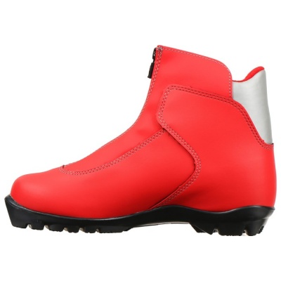 Ботинки лыжные TREK Olimpia, NNN, искусственная кожа, цвет красный, лого серебристый/белый, размер 42
